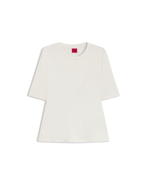 HUGO White Slim-Fit T-Shirt
