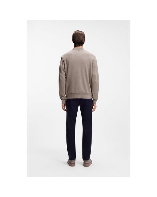 Boss Gray X Aston Martin Sweatshirt With Wing Detail for men