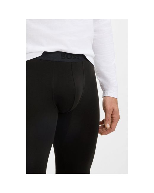 Boss Black Thermal Long Johns With Logo Waistband for men