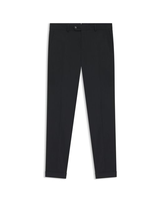 Boss Blue Slim-Fit Trousers for men