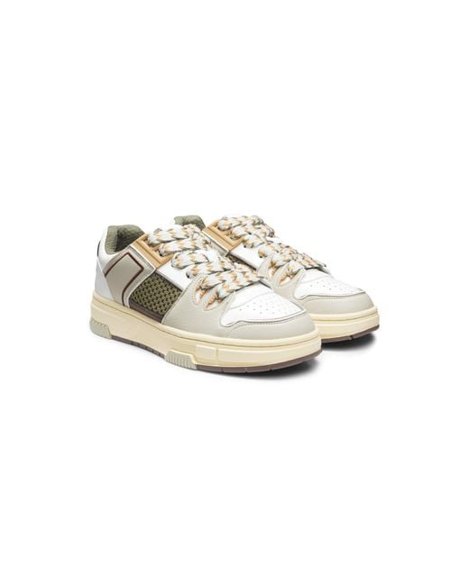 HUGO White Trainers With Mesh And Faux Leather for men
