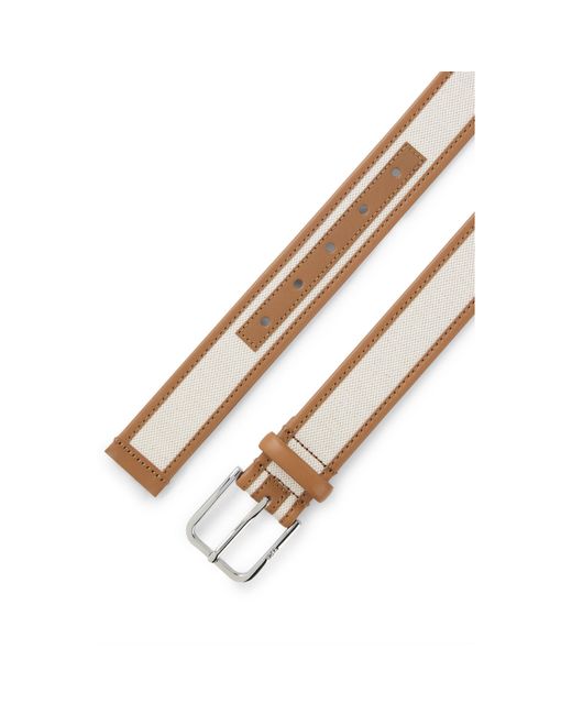 Boss Brown Pin-Buckle Belt for men