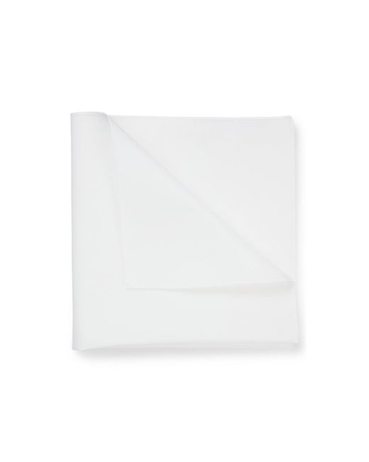 HUGO White Pocket Square for men