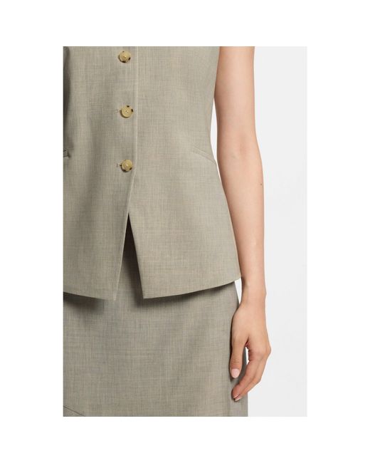 Boss Brown Slim-Fit Waistcoat