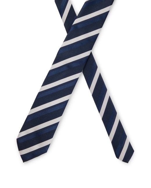 Boss Krawatte aus Seiden-Mix mit durchgehendem Jacquard-Muster in Blue für Herren