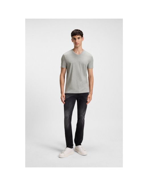 HUGO Gray Two-Pack Of V-Neck T-Shirts for men