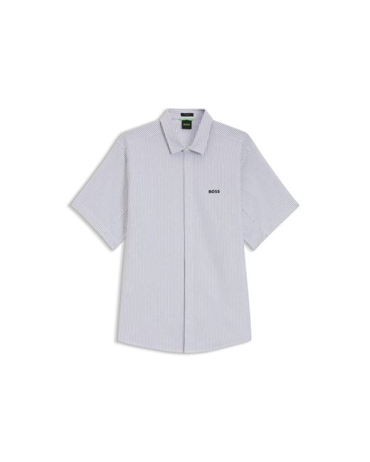 Boss Blue Regular-Fit Shirt for men