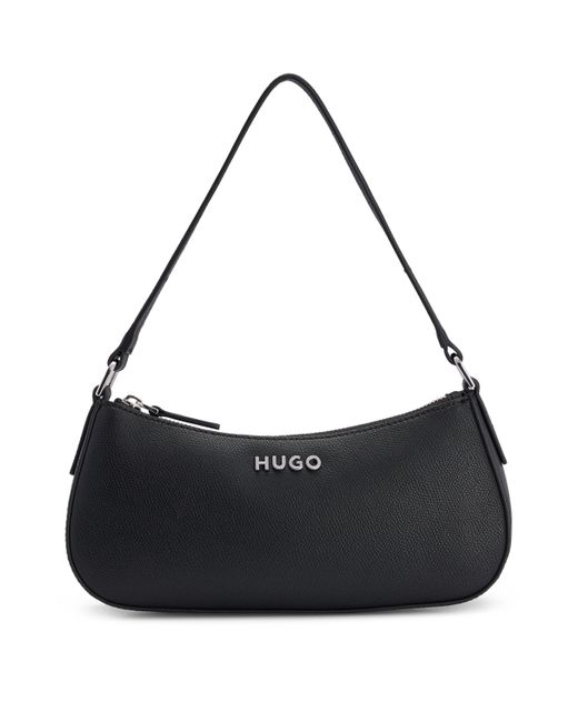 BOSS by HUGO BOSS Hobo Bag aus Kunstleder mit LogoSchriftzug in