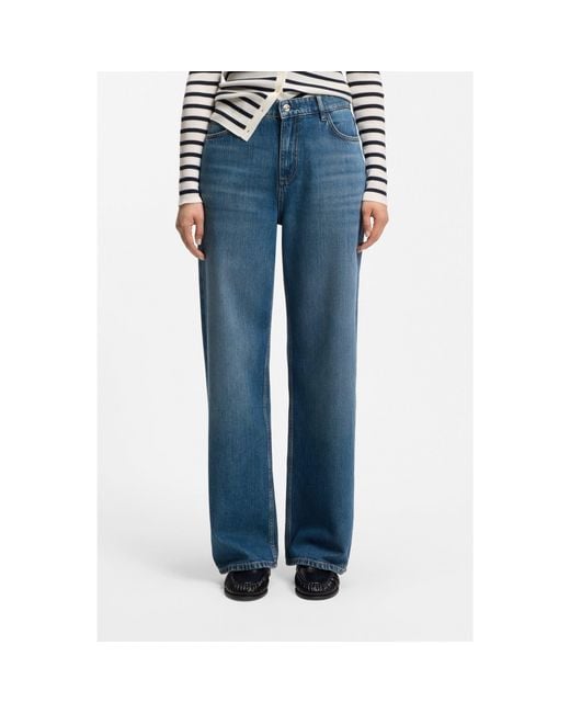 Boss Blue Boyfriend-Fit Jeans