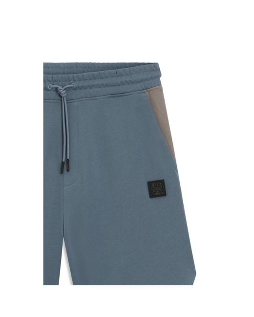 HUGO Blue X Rb Cotton-Terry Shorts With Bull Motif for men