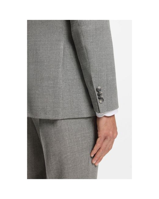 Boss Gray Slim-Fit Blazer for men