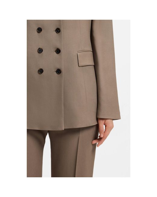 Boss Brown Slim-Fit Blazer