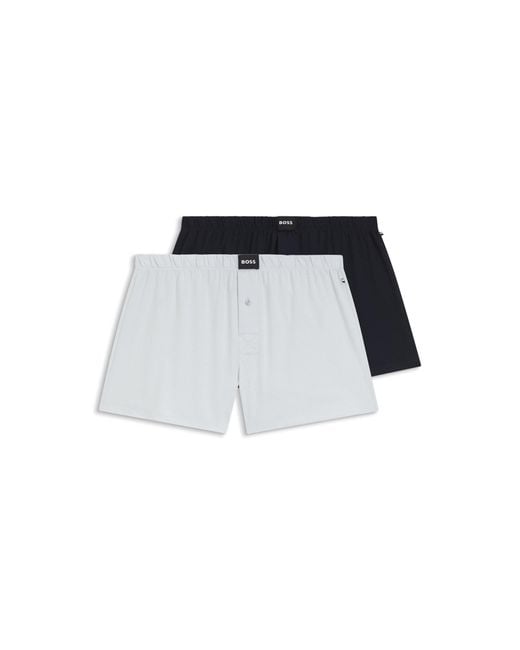 Boss Blue Two-Pack Of Boxer Shorts for men