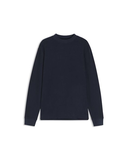 Boss Blue Long-Sleeved T-Shirt for men