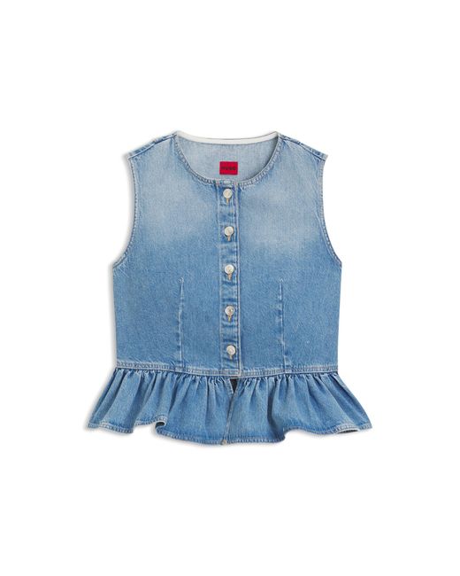 HUGO Blue Regular-Fit Sleeveless Blouse