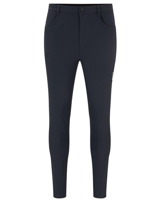 Boss Reithose Aus Super-Stretch-Gewebe Mit Kniebesatz in Blue für Herren