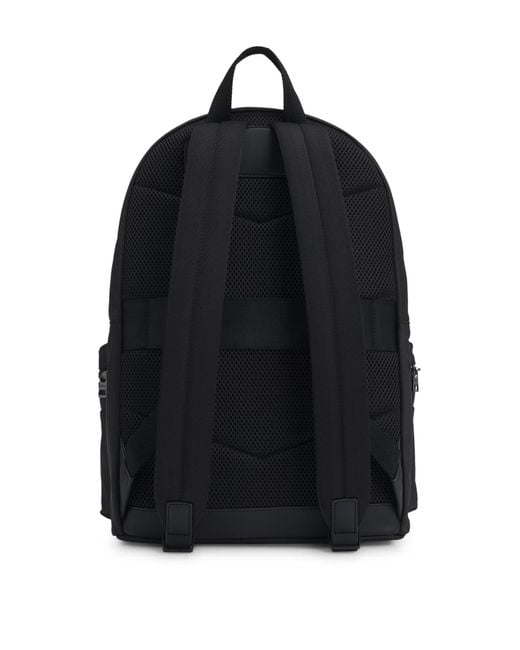 HUGO Rucksack Aus Twill Mit Stack-Logo in Black für Herren