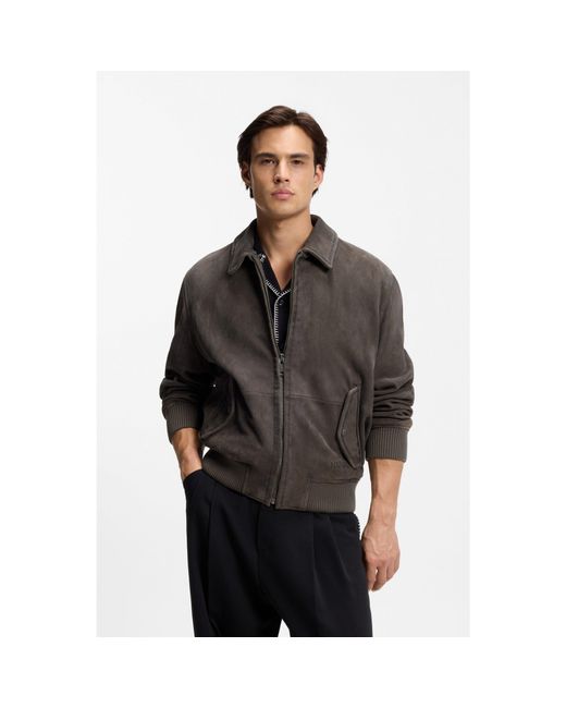 HUGO Black Extra-Slim-Fit Jacket for men