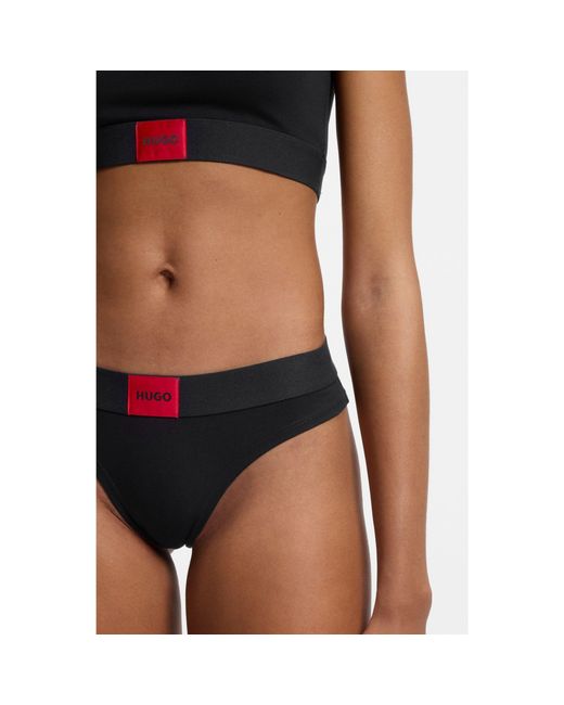 HUGO Black Logo Label Briefs