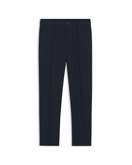 Boss Blue Slim-Fit Trousers for men
