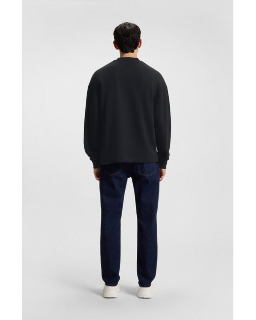 HUGO Sweatshirt Nedro mit Logo-Patch in Black für Herren