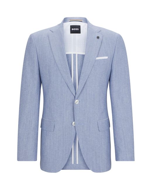 Boss Blue Slim-fit Jacket for men