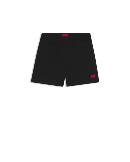 HUGO Black Regular-Fit Loungewear Bottoms
