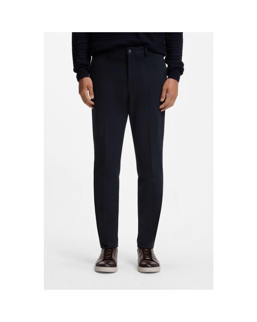 Boss Blue Slim-Fit Trousers for men
