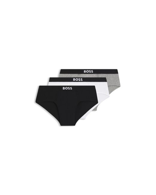 Boss Black Three-Pack Low-Rise Briefs for men