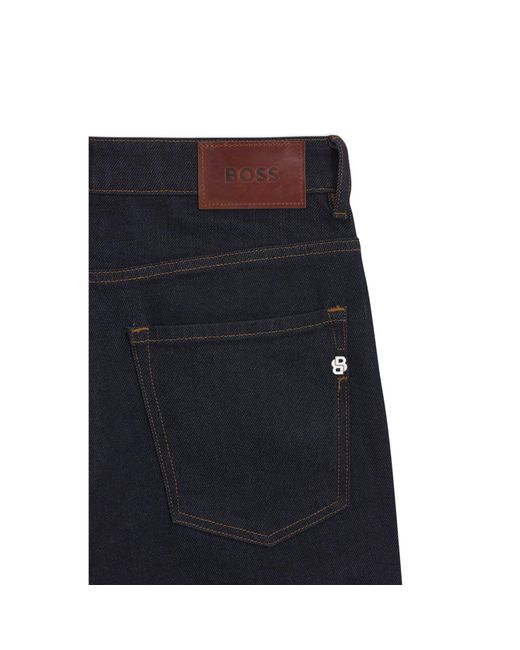 Boss Blue Delaware Slim-Fit Jeans for men