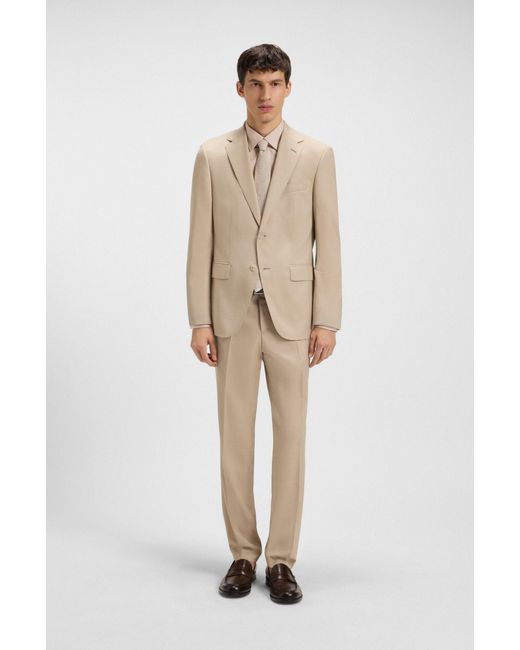 Boss Natural Beige Men's Shirts Size 15 for men