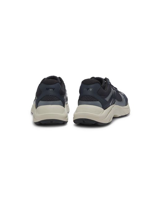 HUGO Blue Trainers With Faux Leather And Mesh for men