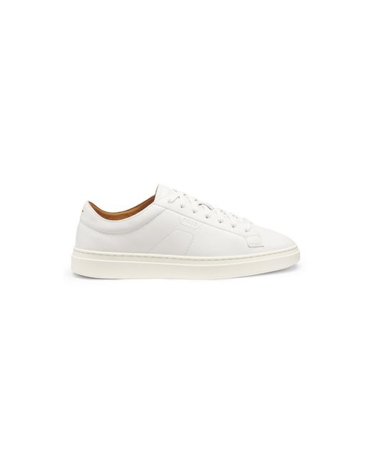 Boss White Low-Top Trainers for men