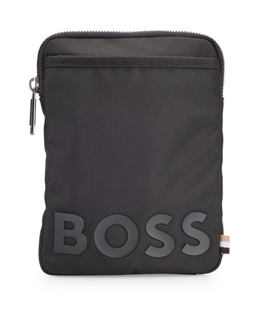 BOSS by HUGO BOSS Recycled-material Reporter Bag With Logo Detail in ...