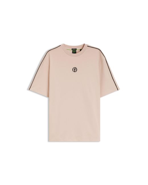 Boss Natural The Open Cotton T-Shirt With Golf Graphic for men