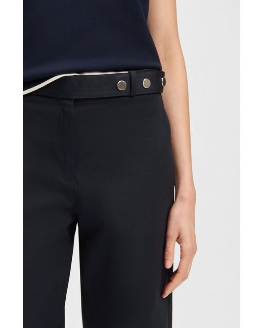 Boss Blue Relaxed-Fit Hose Aus Baumwoll-Canvas
