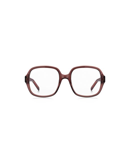 Boss Brown Acetate Optical Frames With Double B Monogram