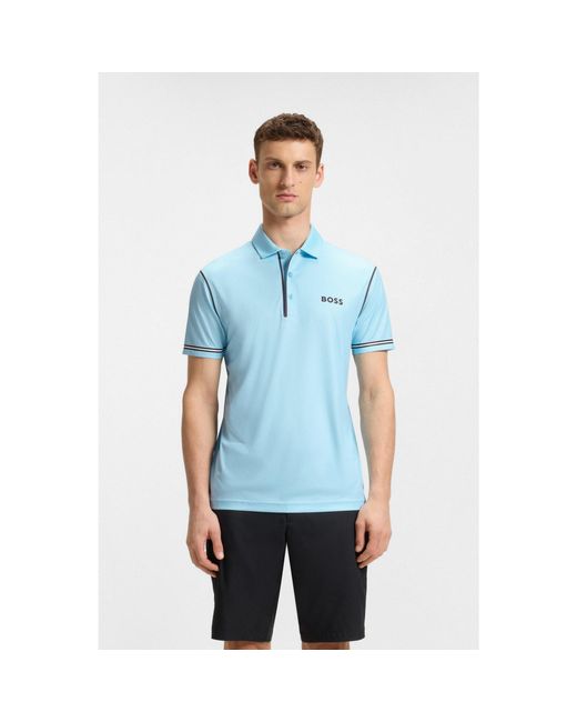 Boss Blue Active Paddy Golf Polo Shirt for men
