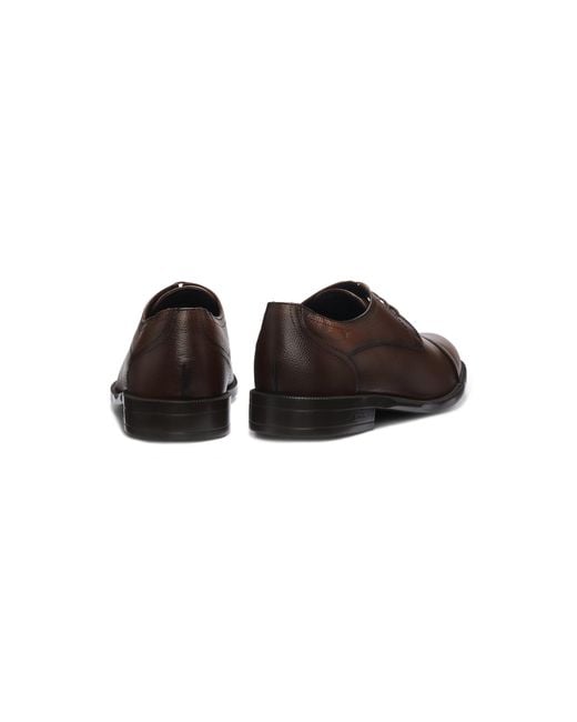 Boss Brown Derby Shoes for men