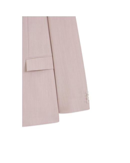 Boss Pink Three-Piece Slim-Fit Suit for men