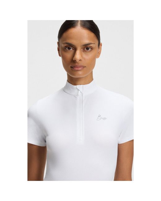 Boss White Equestrian Show Shirt