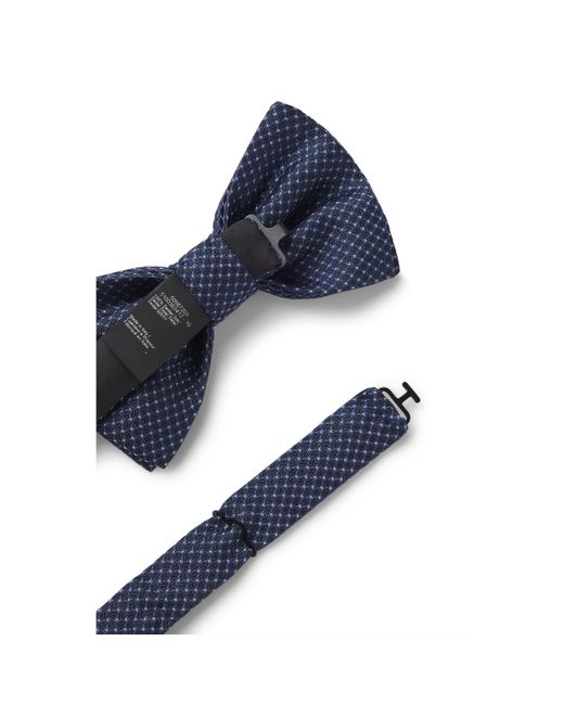 Boss Blue One Silk Bow Tie for men