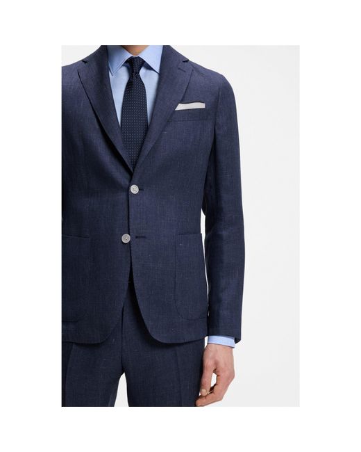 Boss Blue Slim-Fit Blazer for men