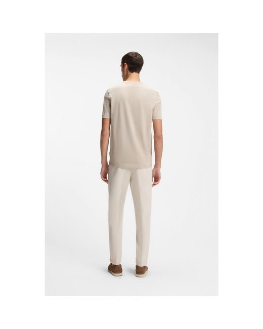 Boss Natural Cotton-Jersey T-Shirt With Logo Detail for men