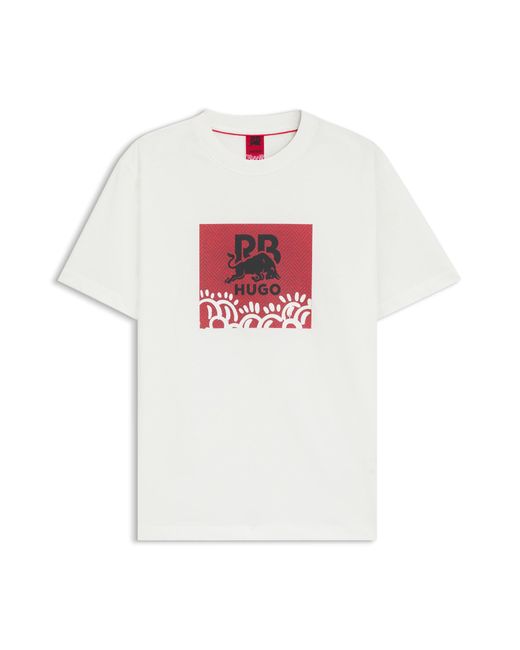 HUGO X Rb By Slawn Relaxed-Fit T-Shirt Aus Baumwolle Mit Logo in White für Herren