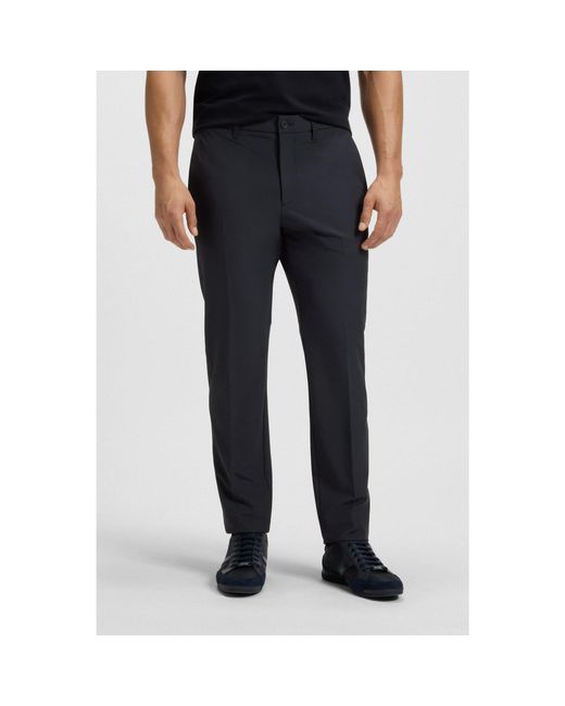 Boss Blue Slim-Fit Trousers for men