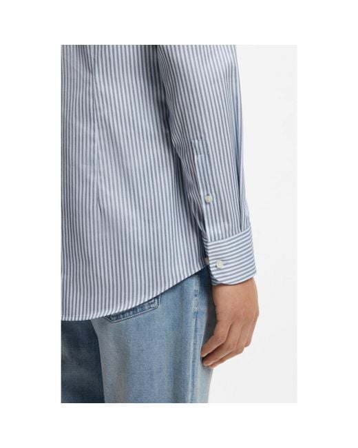 Boss Blue Slim-Fit Shirt for men