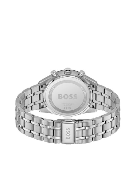 Boss Horloge Met Blauwe Wijzerplaat En Geschakelde Polsband in het Gray voor heren