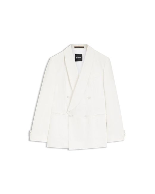 Boss White Slim-Fit Jacket for men