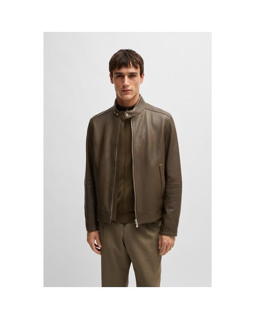 Boss Brown Regular-Fit Jacket for men